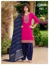 Queen By Banwery Vertican Embroidery Readymade Patiyala Dress 